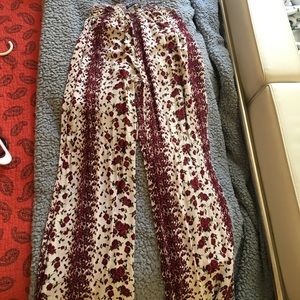 Brandy Melville floral flowy pants